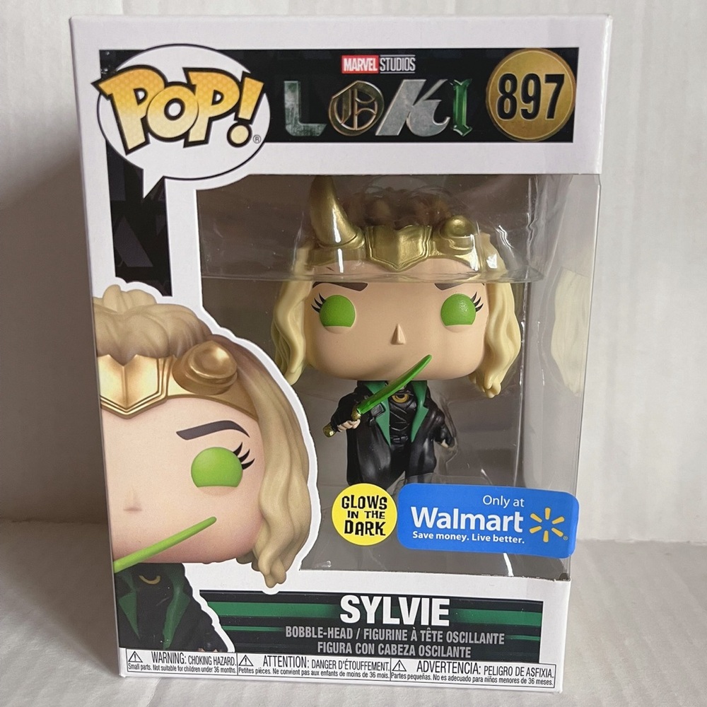 Loki Sylvie Funko Pop Glow in the Dark Walmart Exclusive Marvel Studios Disney+